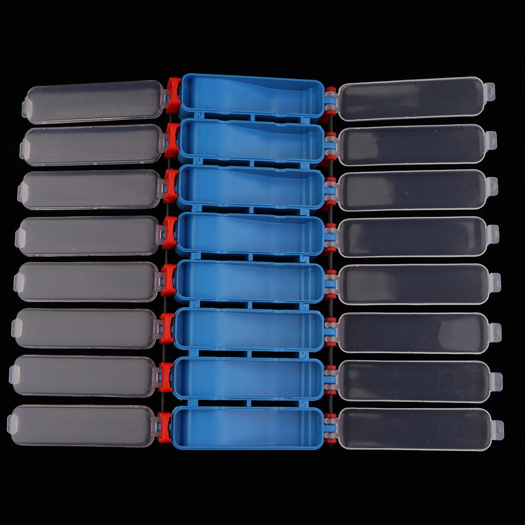 Double Sided Fishing Tackle Gear Case Fishing Organizing Box with Separate Compartments Waterproof