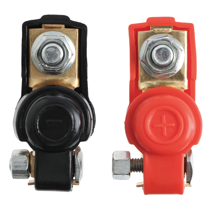 1 Pair Alloy Positive Nagative Battery Car Terminal Clamp Clips Connector 270E