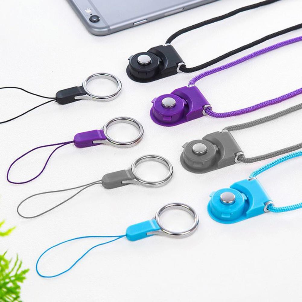 Pulseira de pescoço destacável colar longo cordão string titular para telefone celular caso câmera usb flash drive chaves id cartão crachá