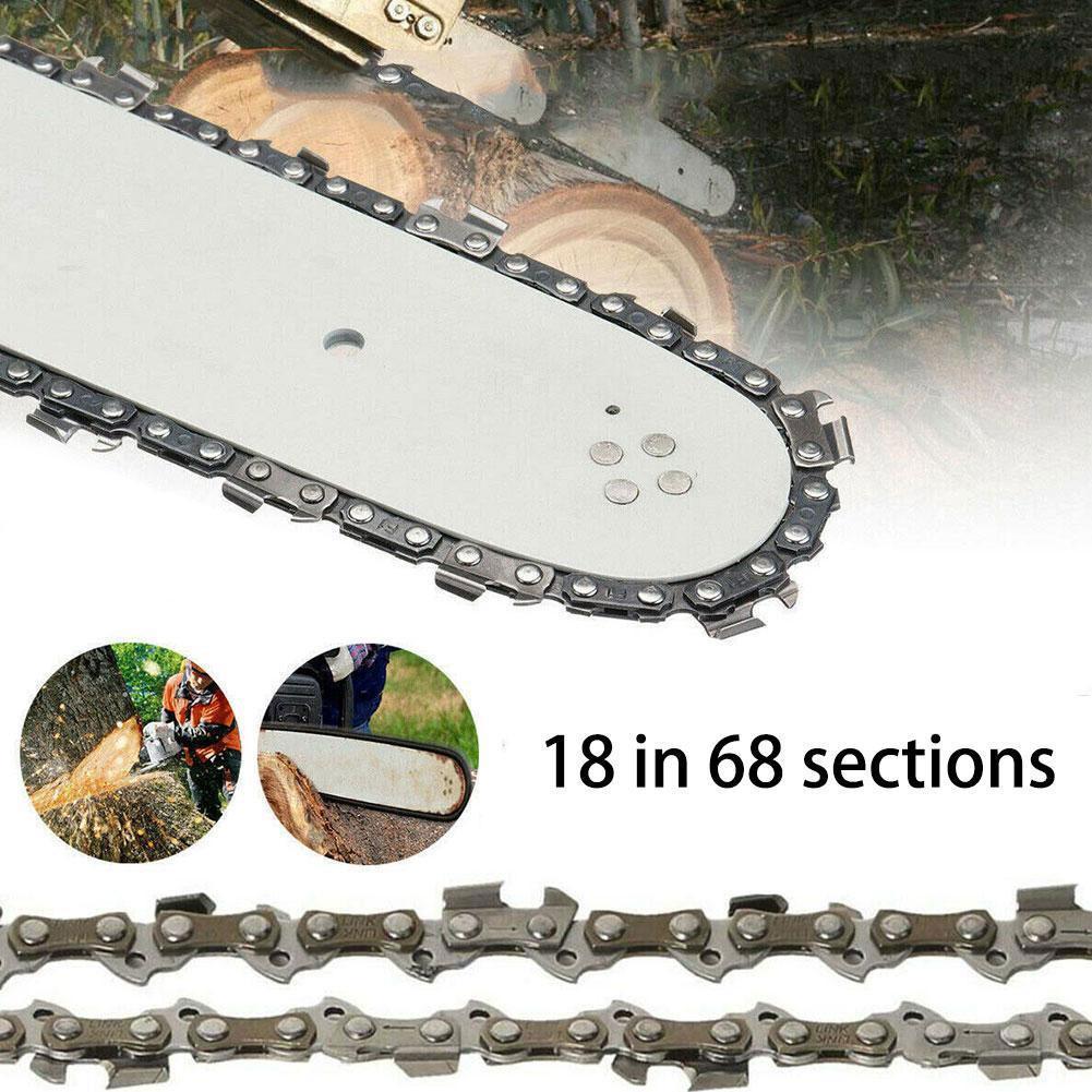 3/8 " LP Chain Metal Chainsaw Saw Chains Blade 68 Drive Replacement Guide Chainsaw Electric Link Accessories Length " 18 T3U5