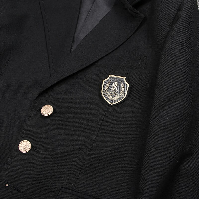 [CHI TAI] Women Spring Autumn Formal Blazers Japanese Black Long Sleeves Suit Girl Pockets Jackets Coat JK High School Uniforms