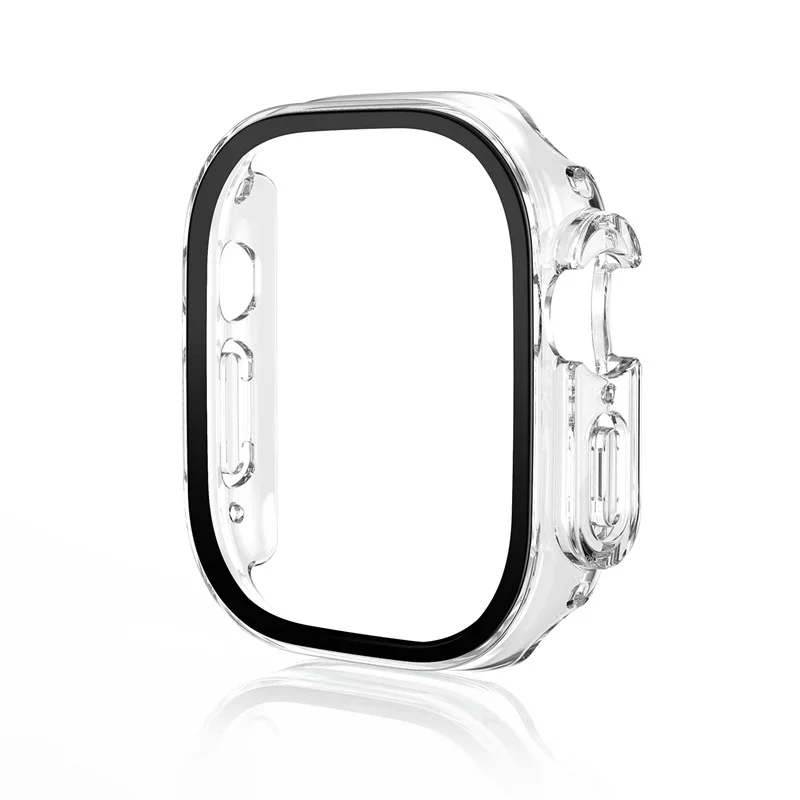Glass+case For Apple Watch Ultra 49mm PC Bumper+Screen Protector Tempered luxury box Cover for apple watch ultra 2 Accessories