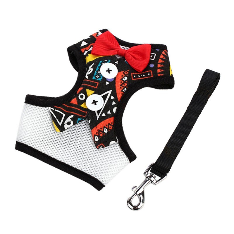 Mode Strik Dog Harness Met Leash Set Voor Hond Verstelbare Puppy Borst Hond Harness Leads Set Voor Kleine Medium Huisdier accessoires: CS / M