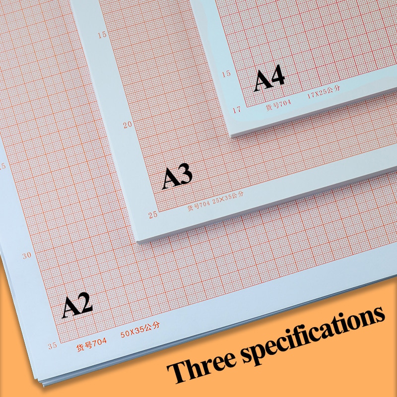 Standardberegning/graf/logaritmisk/koordinatpapir  a4/a3/a2 gitterpapir plaid tegnepapir manuskript tegning k-line papir
