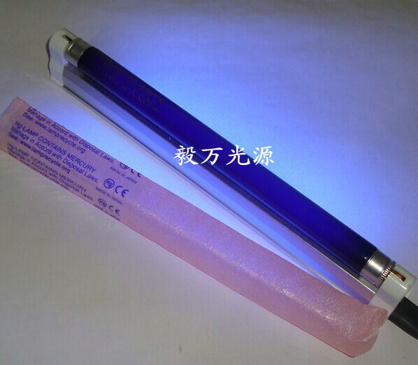 Black inspection tube 6W black ultraviolet lamp F6T5BLB fluorescent detection black light ultraviolet lamp