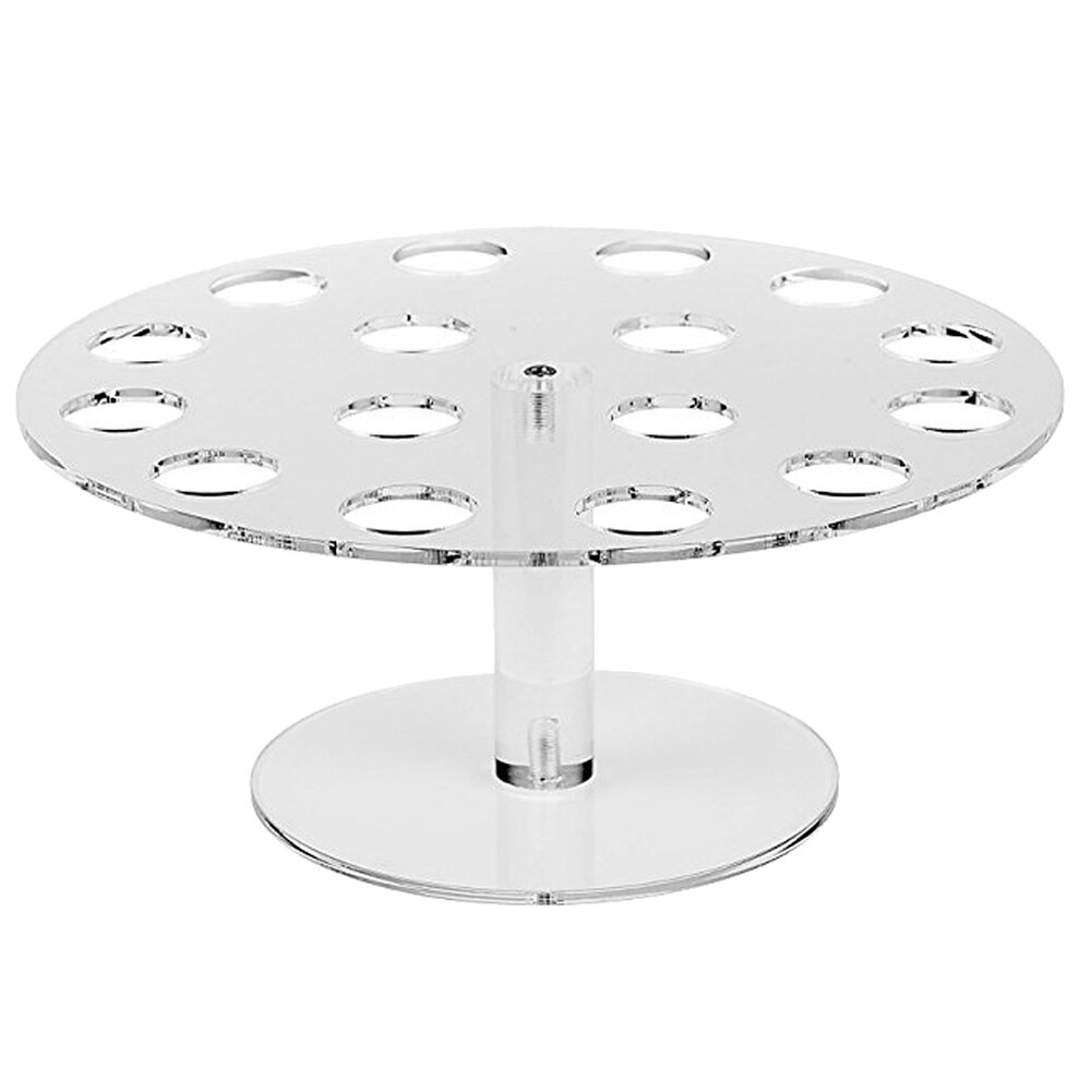 16-- huls rund akryl iskegle dessert holder displaystand fest hylde