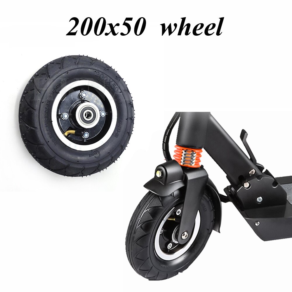 200 x 50 forhjul til afbalancering af elektrisk scooter 8 tommer 8 x 2 oppustelige dækhjul