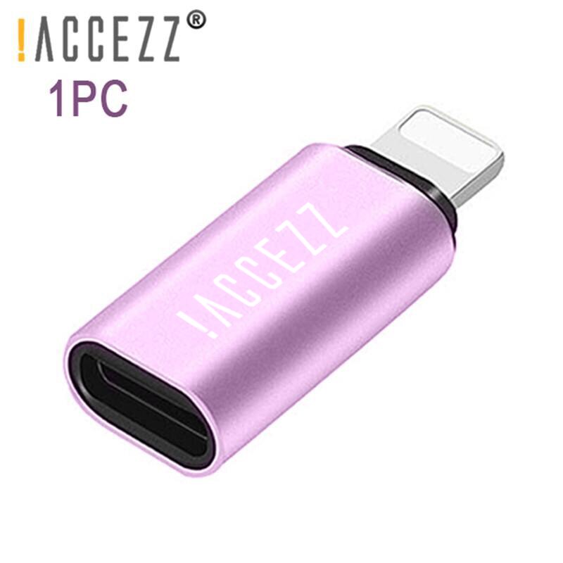 ! adapter ACCEZZ OTG rodzaj-c żeńskie robić oświetlenia męskie adaptery robić jabłko iPhone 12 11 X XS XR 8 7 plus mini USB synchronizacja konwerter USBC