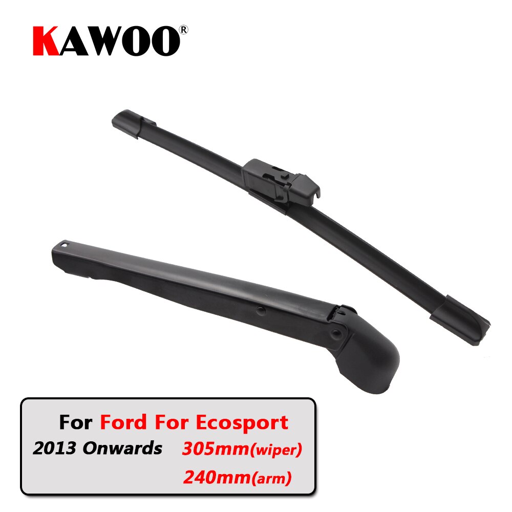 KAWOO Auto Achter Wisserbladen Achterruit Ruitenwissers Arm Voor Ford Voor Ecosport Hatchback (Vanaf ) 305mm Auto Voorruit Blade