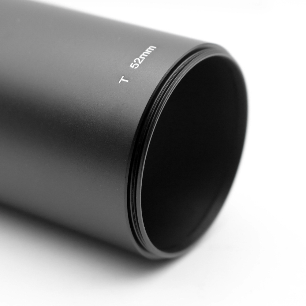 Tele Lens Hood 49 52 55 58mm Screw-in Metal Length 78mm Telephoto Lens Hood for Mirror Reflex Lens Tele Lens Telescope