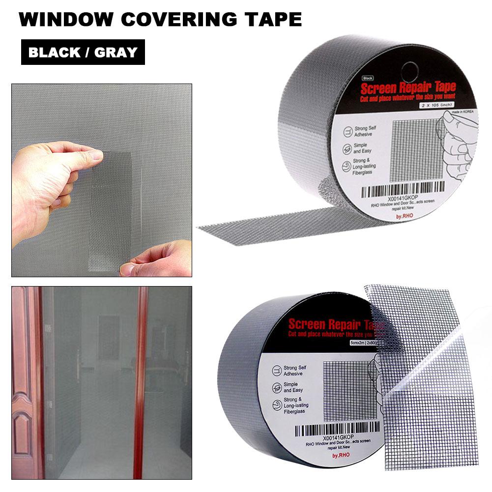 Strong Adhesive Window Repair Tape Anti-Insect Fly Bug Door Mosquito Screen Net Fiberglass Mesh Cloth Screen Repair Tape