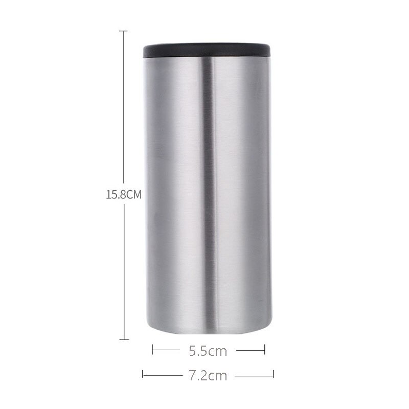 Deouny vinkyl dubbelvägg 12oz burk kall isolering dryck lock vacuum coke rostfritt stål öl champagne kylare barware