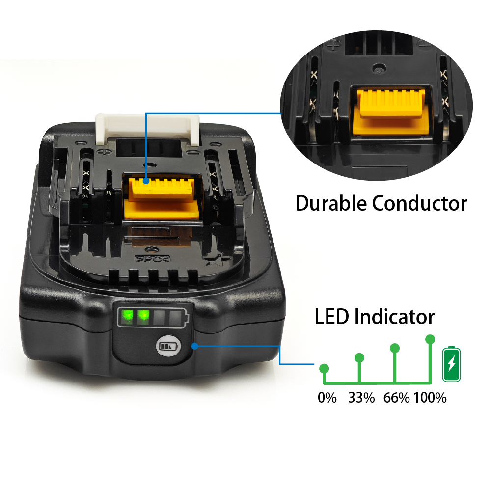 BL1830 3Ah/2,5AH Für Makita 18V Akku Elektrowerkzeuge Li-Ion Ersatz LXT BL1825 BL1820 für 18V Schraubendreher mit BMS TPCELL