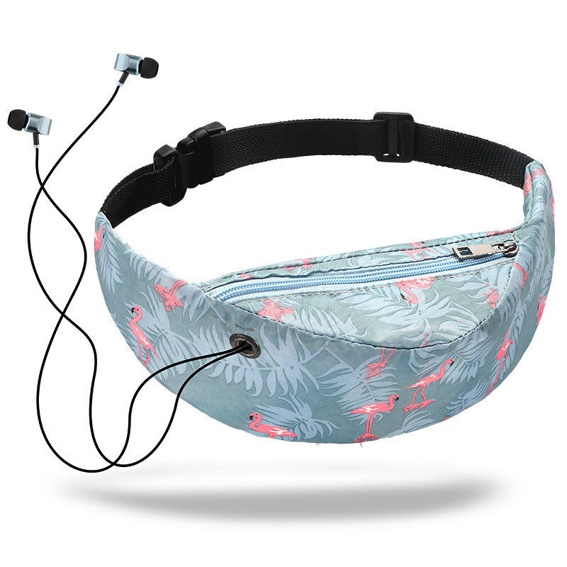 flamingo cartoon print fanny pack wasserdichte sport lauf taille tasche tragbare outdoor pochete brust tasche