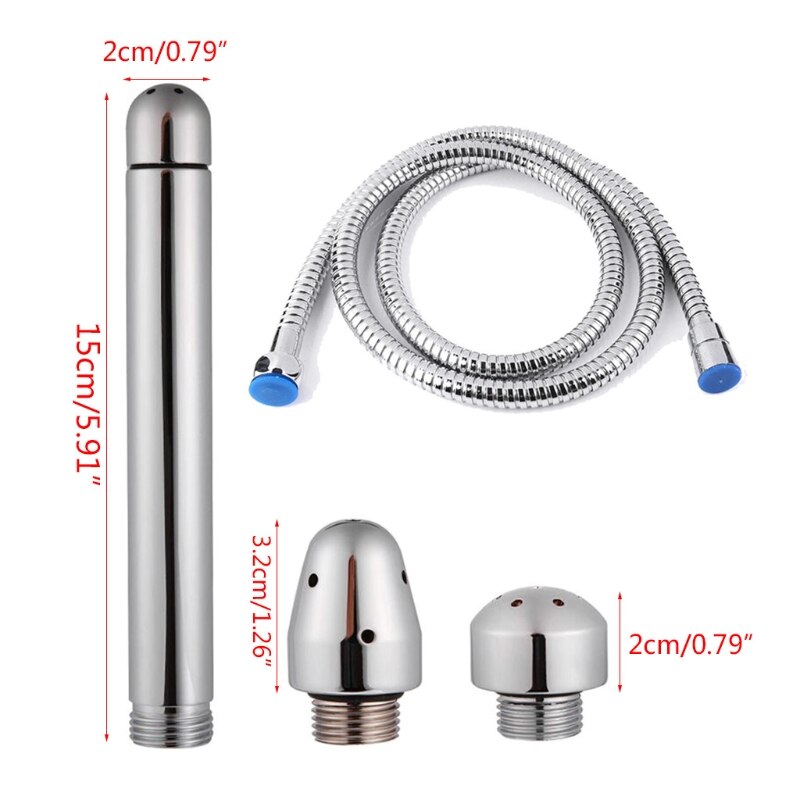 Lavage de lavement à coude droit, Long Tube en alliage d'aluminium