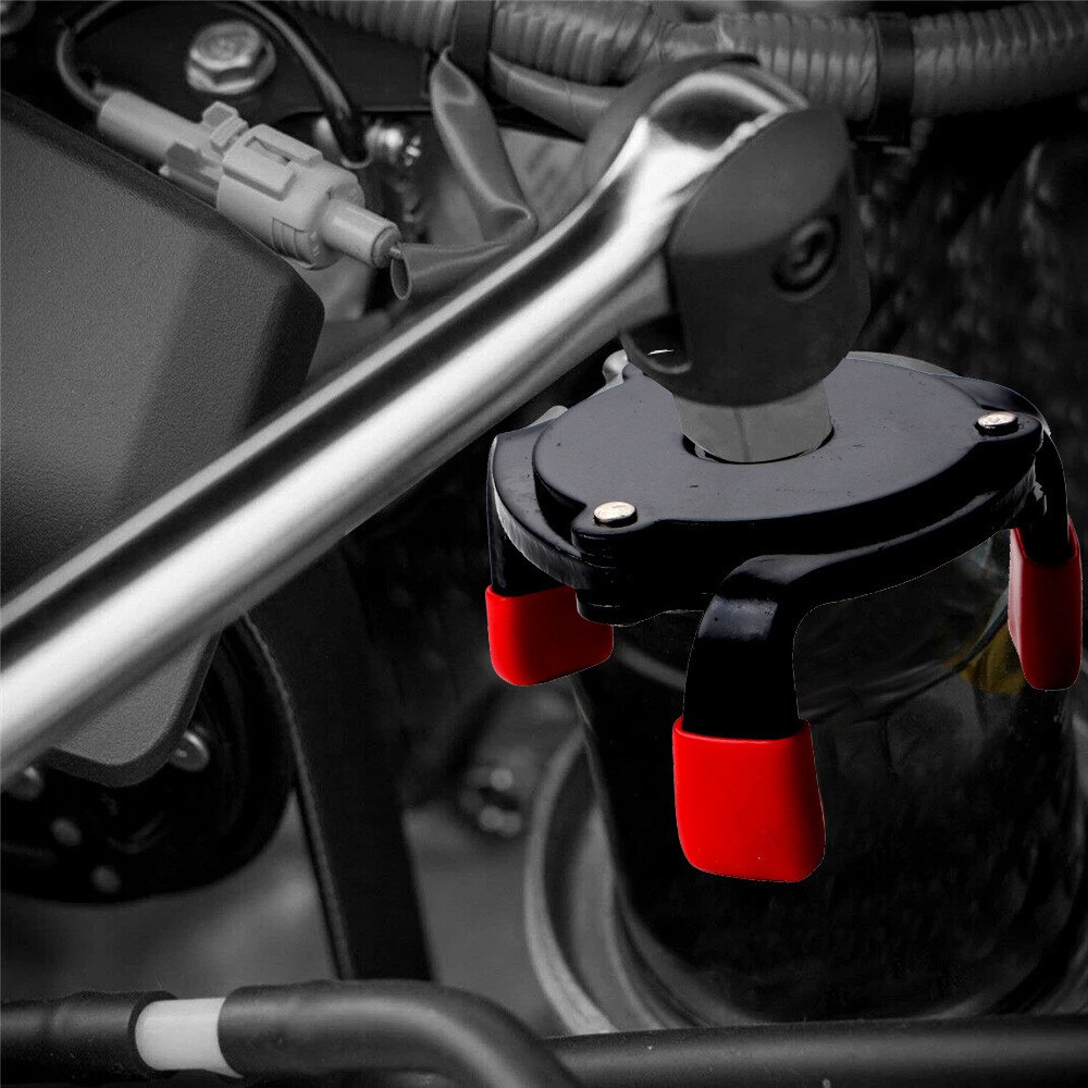 One-way Three Jaw Non - Slip Filter Wrench Change Machine Oil Filter Wrench Universal Spanner Removal Tool
