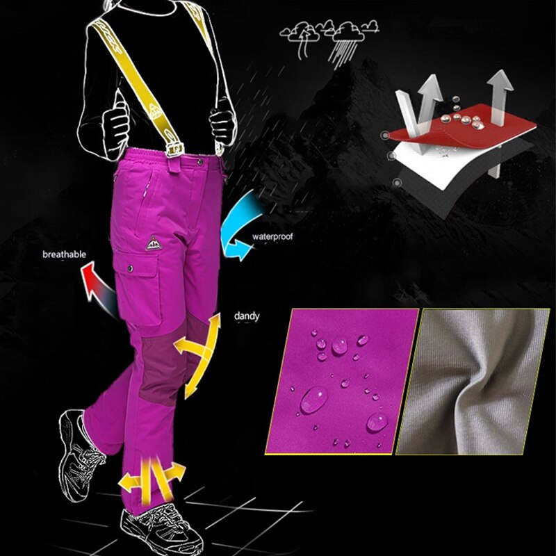 TWTOPSE Snowboarden Sneeuw Ski Broek Vrouwen Waterdichte Winter Winddicht Warm Sport Broek Thermische Wandelen Skate Broek