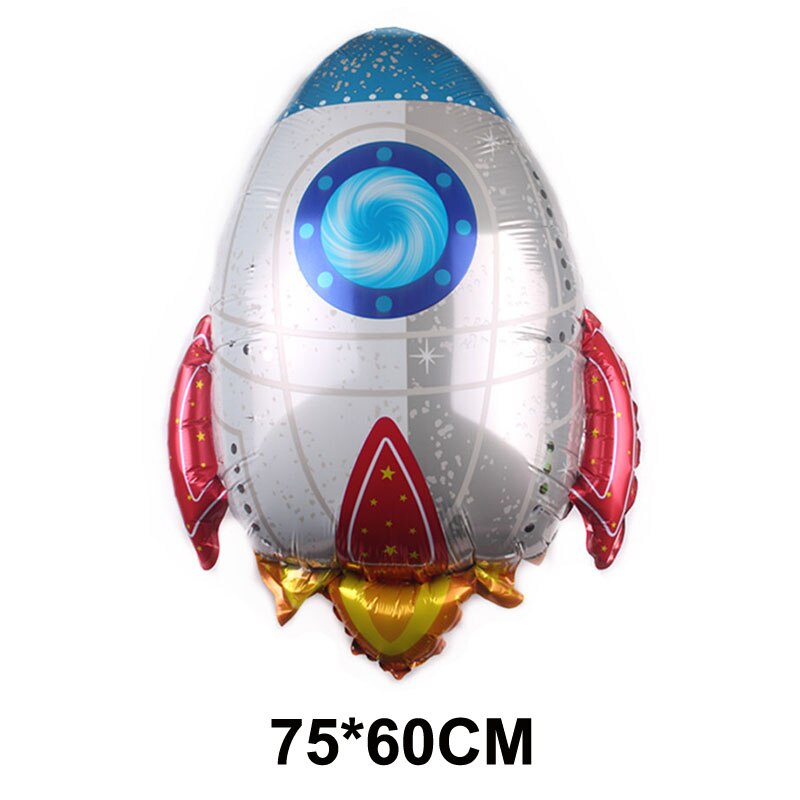 1pcs Outer Space Party Astronaut Helium Balloons Rocket Foil Balloons Galaxy Theme Party Boy Kids Birthday Party Decor Favors: 03