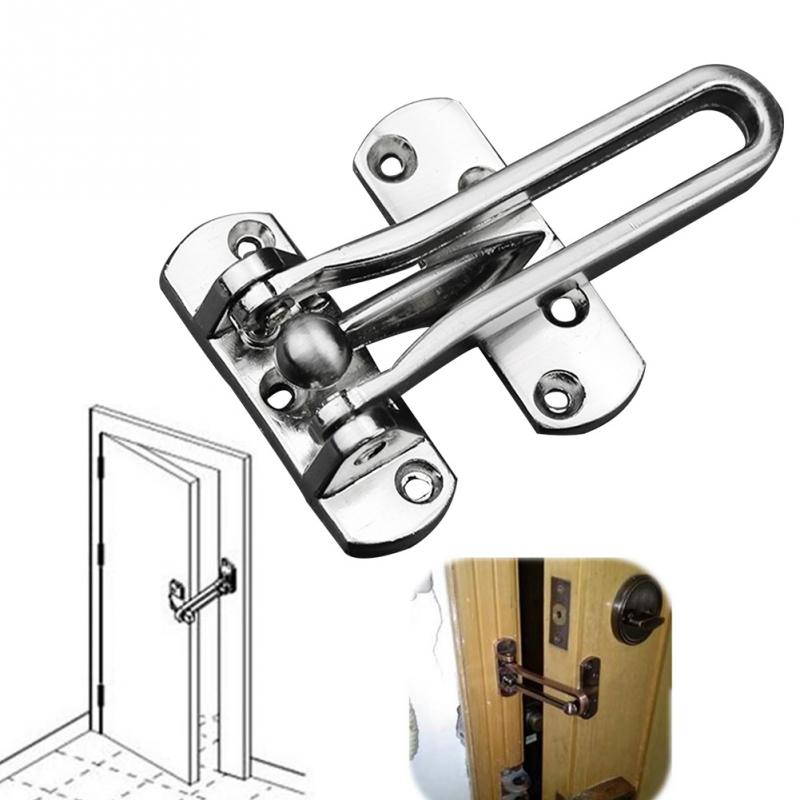 Verrou à loquet en acier inoxydable pour chaîne de porte, fermoir antivol, serrures d'armoire et fenêtres pour la maison et l'hôtel