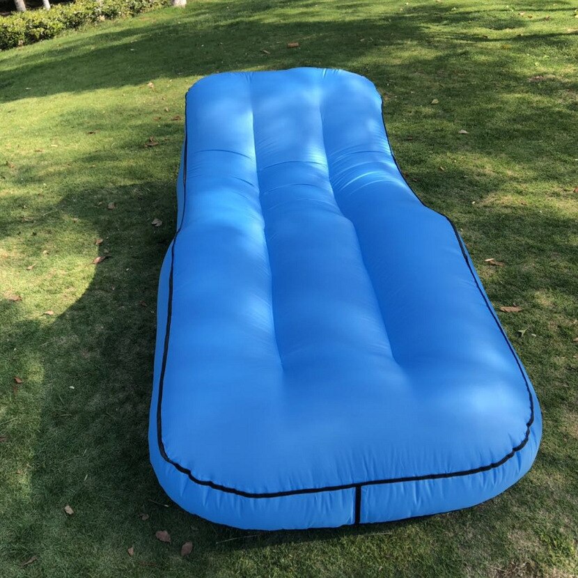 Inflatable Sofa Nylon Single Layer Fast Inflatable Sofa Outdoor Camping Inflatable Bed Camping Bed