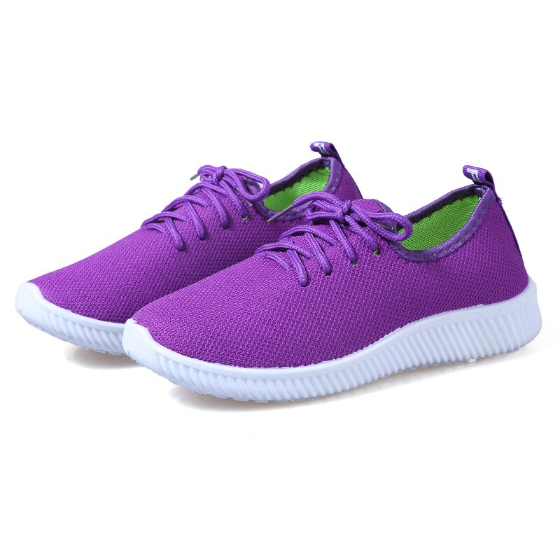 Tanie Tenis Feminino kobiety sportowe buty jesień 2019 kobiet buty do tenisa damskie komfort sznurowane trenerzy calzado deportivo mujer: Fioletowy / 10