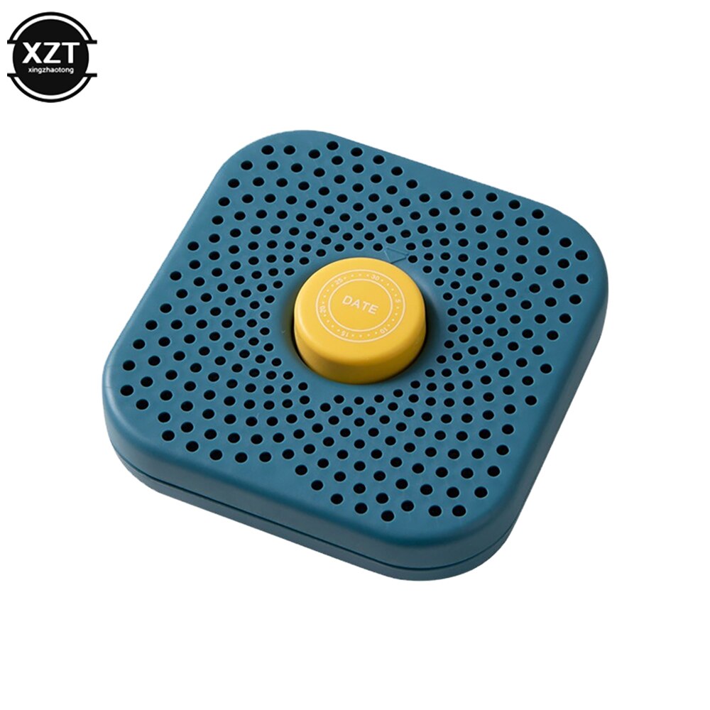 Desodorizador de nevera para eliminar olores, caja de carbón activado, absorbente de olores de carbón de bambú para armario, refrigerador: Azul