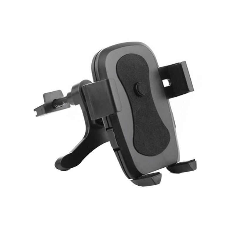 Universal vuggemontering mobiltelefon holder stativ cykel motorcykel bil luftventil til iphone samsung mobiltelefon køretøj dekoration: Sort