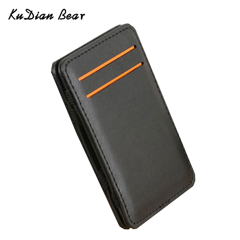 KUDIAN ours en cuir magique portefeuille hommes haute quantité portefeuille porte-cartes court petit sac à main carte organisateur BID111 PM49