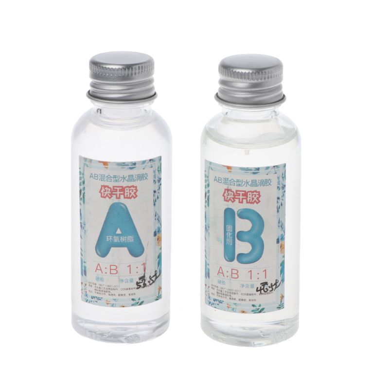 3 Ounce Quick Curing AB Resin 1:1 Kit Clear Hard Epoxy Resin For Jewelry Making 23GB