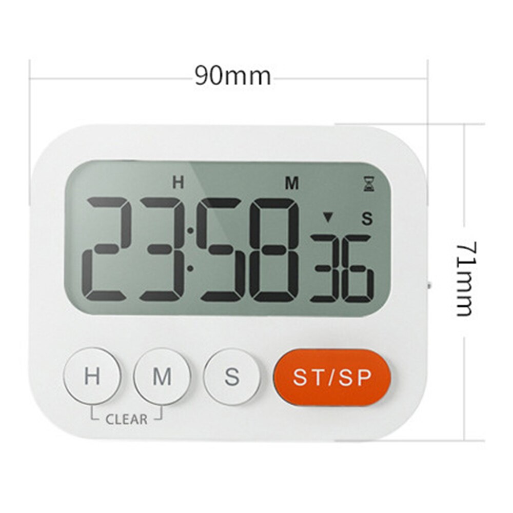 Multifunction Timer with LCD Screen Wall-mountable Desktop Digital Timer with Alarm Clock Countdown Timer for Cooking Study