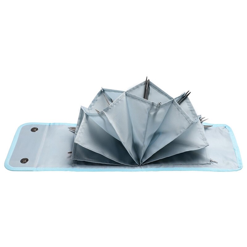 Custodia per ferri da maglia vuota custodia da viaggio Organizer custodia per ferri da maglia circolari e altri accessori borsa