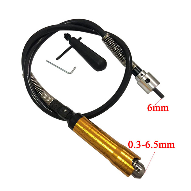 Eje Flexible para herramienta de grabado, eje Flexible compatible + pieza de mano para taladro eléctrico estilo Dremel, accesorios para herramientas rotativas: Flexible shaft 2