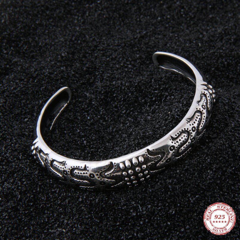 Yage Odin del braccialetto del braccialetto (Draupnir Braccialetto) 316L In Acciaio Inox Viking Braccialetto Scandinavo Norse Vichingo Gioielli: 925 Sterling Silver