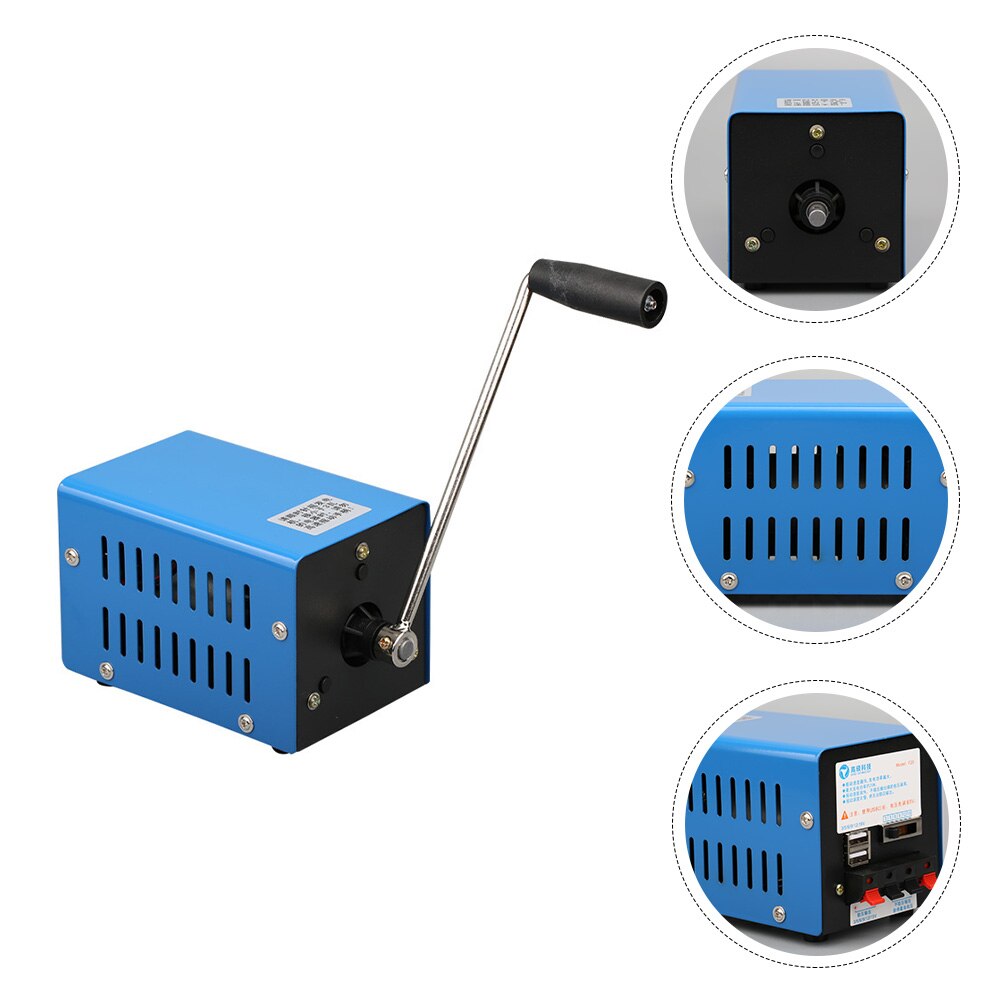 Nødsituation håndsving dynamotor høj effekt oplader bærbar usb opladning håndsving generator udendørs camping overlevelse power bank