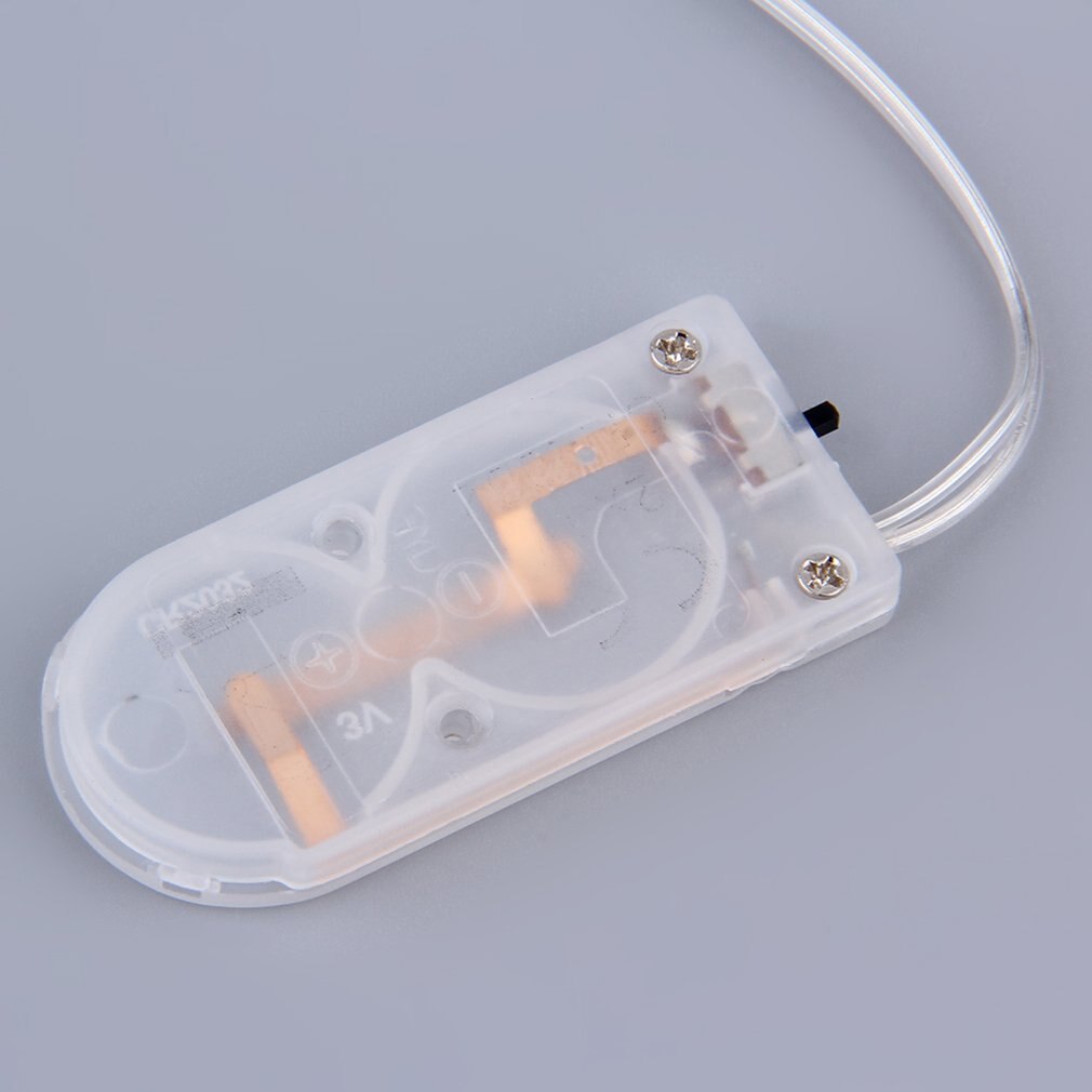 2m 20 LEDs Copper Wire String Fairy Lights Button Battery Operated LED for Christmas Party BBQ Wedding