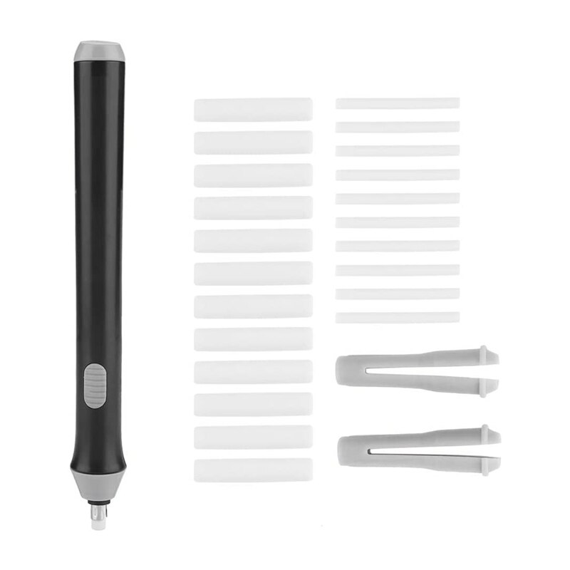 Electric Eraser Battery-Powered Automatic Eraser Kit with 22 Erasers for Painting Sketching and Art Pencils: Default Title