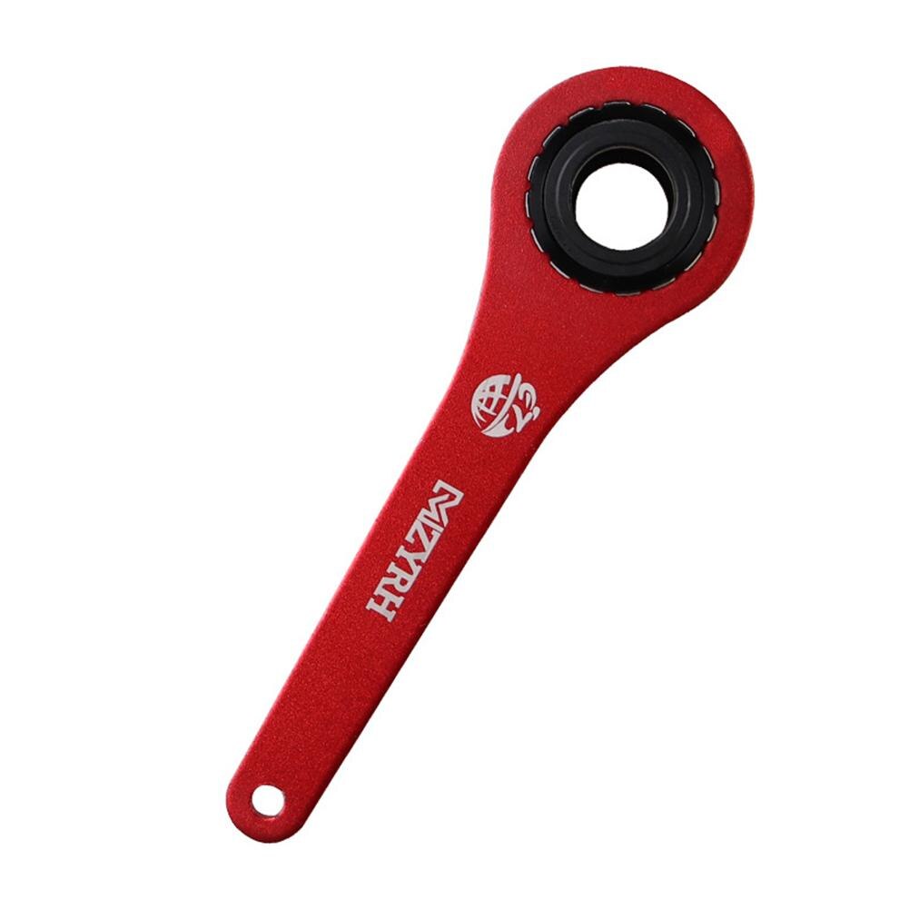 Mzyrh cykel bottenfäste skiftnyckel 44mm 16 spår cykel bb nyckel reparationsverktyg dub bb botten för  bb51 bb52 cyklar: Röd