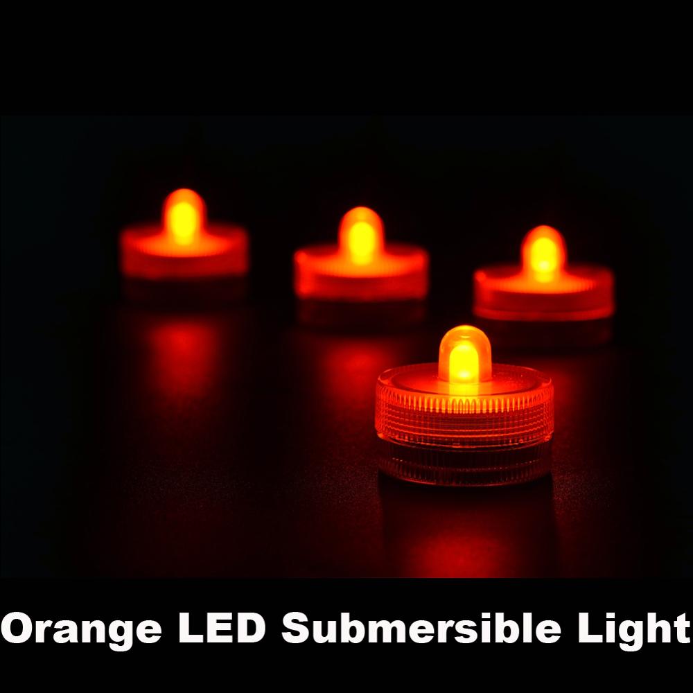 Kitosun 24pcs Waterproof Underwater Battery Powered Submersible LED Tea Lights Candle for Wedding Party Halloween