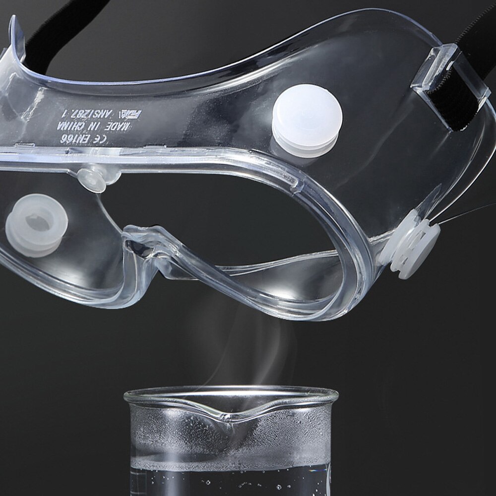 Transparent Ski Dust-proof Anti-fog Goggles Wind Sand Droplets can Wear Myopia Glasses Fully Enclosed Protective Goggles