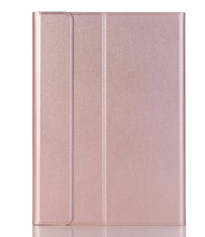 Étui pour huawei matepad 10.4 '', honor 3-al00 w09/ 10.4/  v6 pad pro 10.8 '', clavier wi-fi bluetooth détachable, housse en cuir + stylet: Or rose / Mate pad pro 10.8