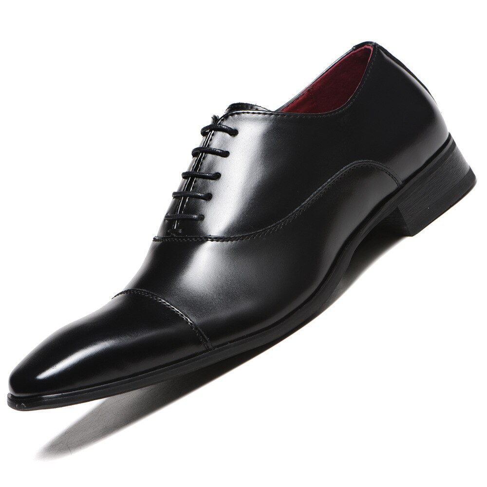 Chaussures En Cuir pour Hommes Grande Taille Chaussures De Bureau Bureau Oxford Chaussures À Lacets Pas Cher Mariage Chaussure En Cuir Pour Homme: Black / 10.5
