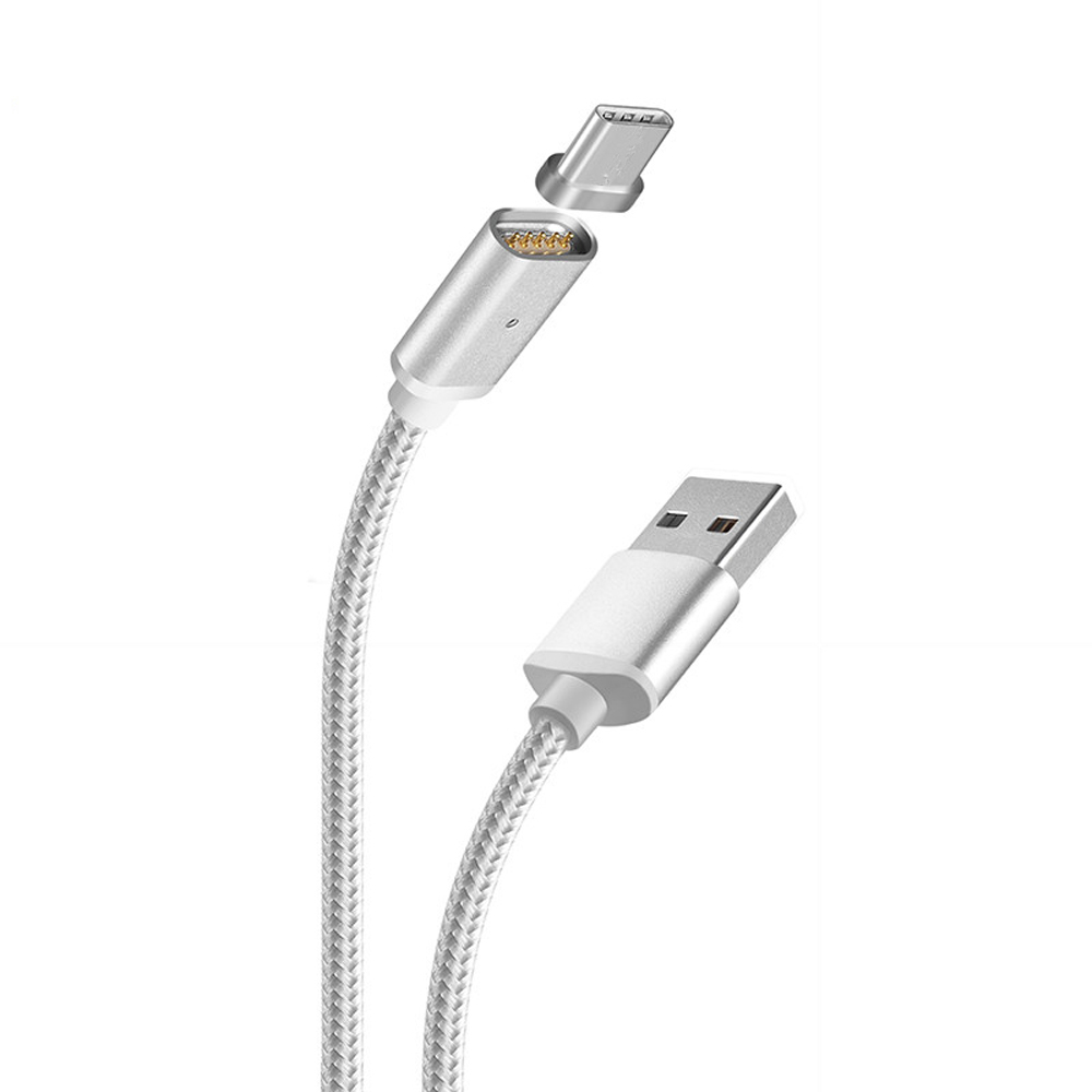 Cable magnético tipo C, Cable magnético trenzado de nailon (3,3 pies), Micro USB tipo C para LG G5 V20,Nexus 5X 6P,Google Pixel XL,Hua