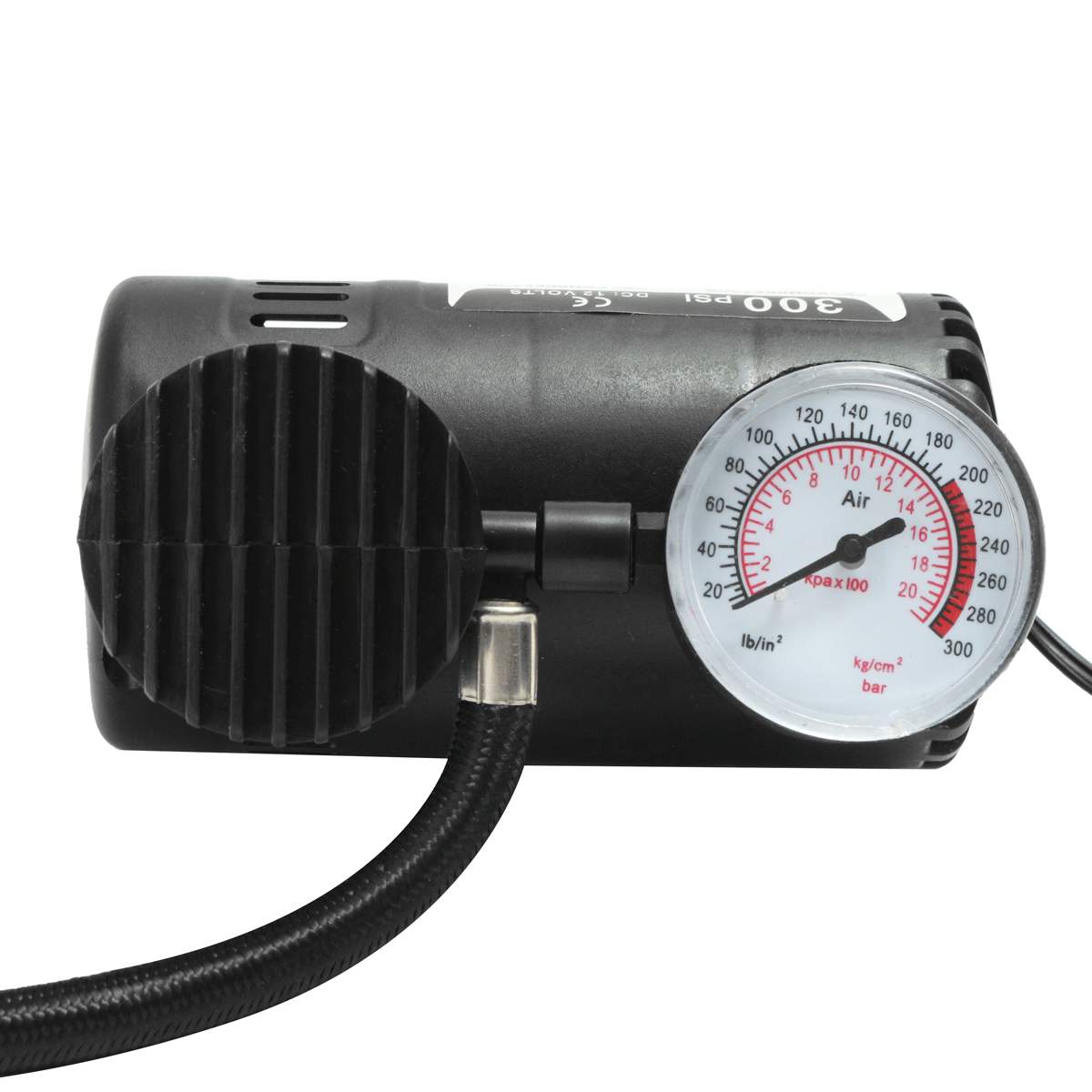 300PSI Portable Mini 12V Air Compressor Auto Car Electric Bike Tire Inflator Pump with 2 Nozzle Adapters Bicycle Accessories