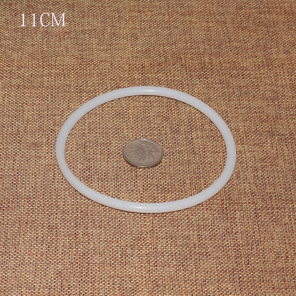 Aro blanco duradero de plástico redondo para manualidades grandes, accesorios DIY, anillo atrapasueños: 11cm