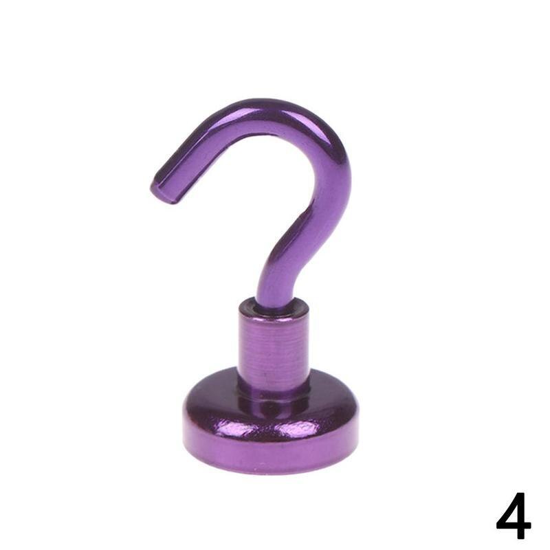 Magnetisk krog stærk mini kraftig bøjle holdbar til køkken køleskab aimant hæklet stål kroge holder: D