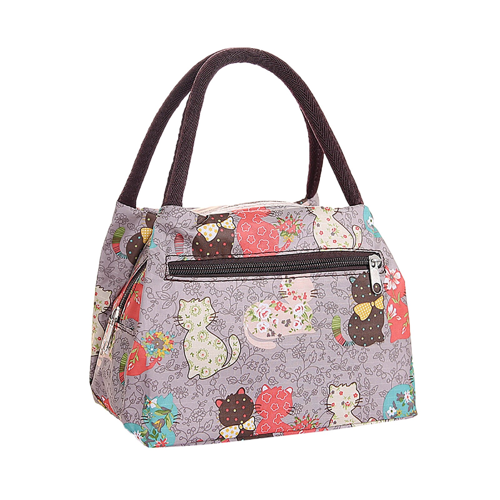 Lunch Box Portable Insulated Canvas Lunch Bag Handbag Portable lunch Box Bag Mommy Bag Schoolgirl Bag Waterproof Small Bag