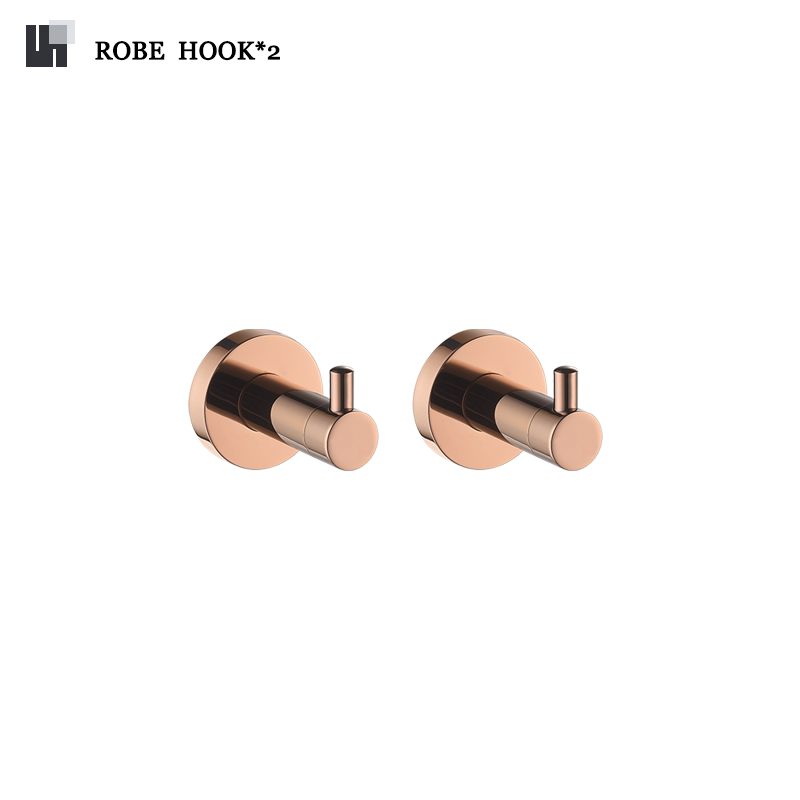 Rose Gold Wall Mounted Bathrobe Hook Paper Towel Holder Towel Ring Towel Rack Cup Holder Toilet Brush Bathroom Accessories: Yellow