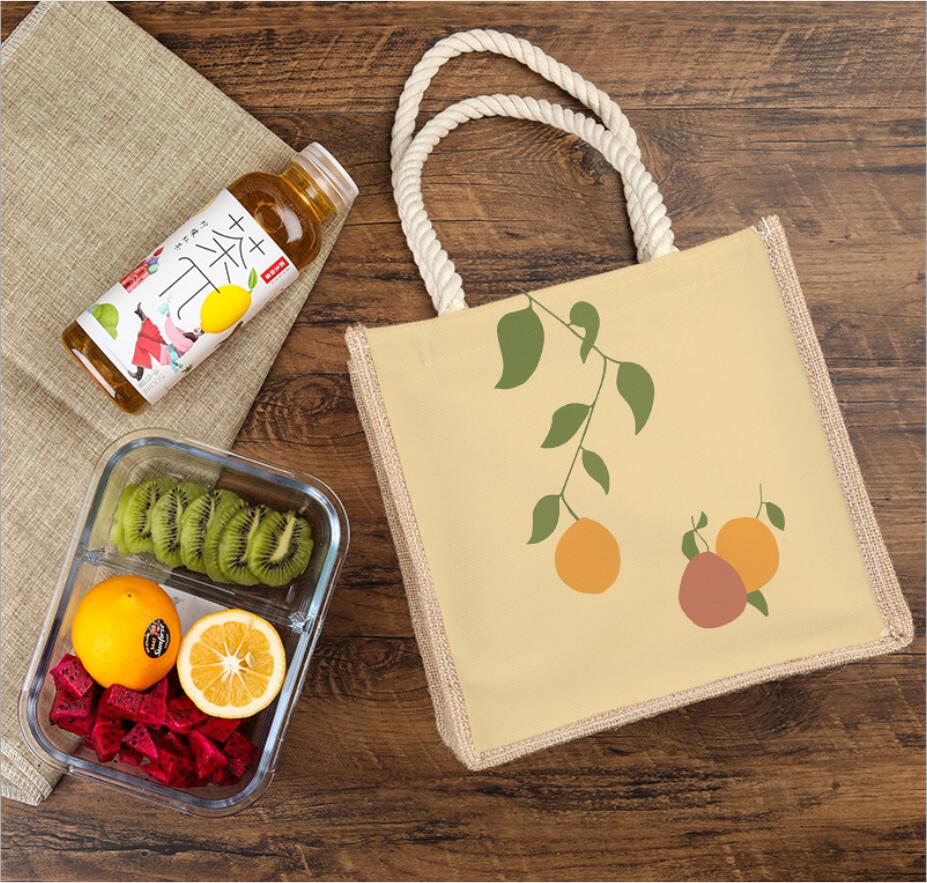 Fruits Portable Insulated Lunch Bag For Women Cooler Bag Kids lunch Box Thermal Case Pouch Lunch Container School Food Box