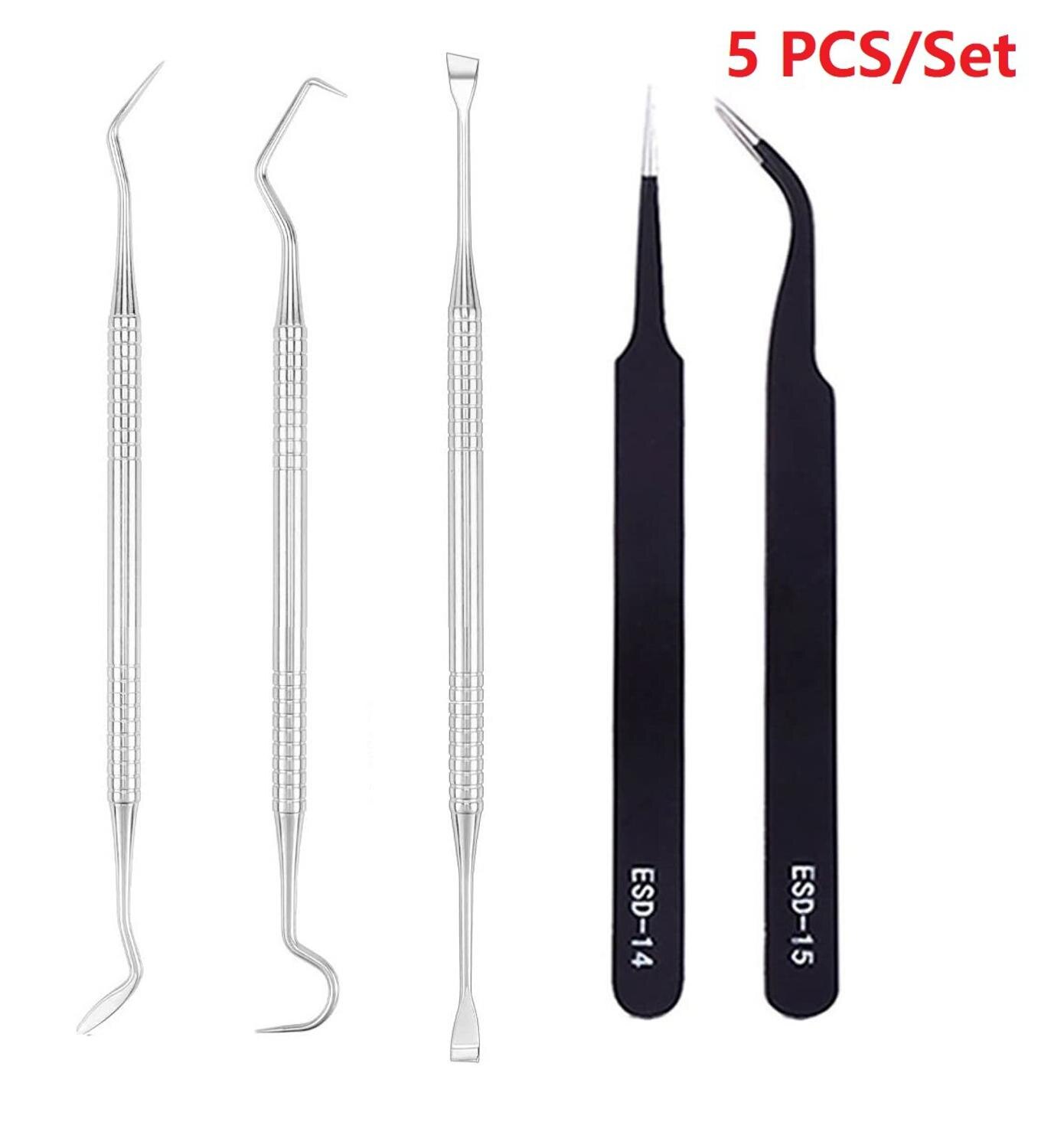11 Pieces Craft Vinyl Weeding Tools Set Basic Vinyl Tool Kit for Weeding Vinyl Silhouettes Cameos Lettering: 4