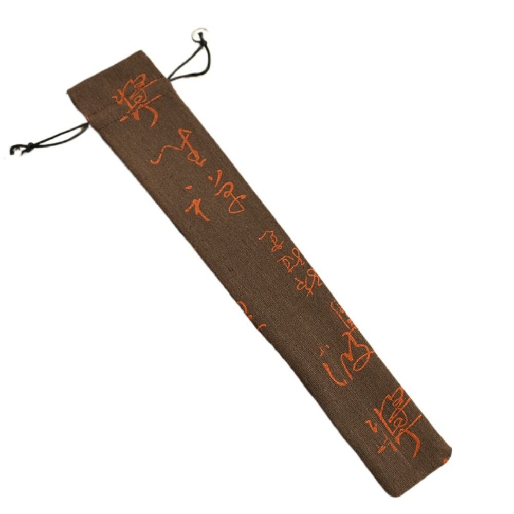 Retro Elegante Opvouwbare Handfantashouder Stofdichte Beschermhoes Hoes Bruiloftsfeest Festival Opvouwbare Ventilatortas: plum / 5x5x5 cm